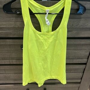 Lululemon Athletica Yellow Sleeveless Tank Top